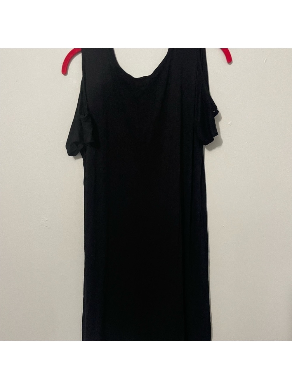 Juniors Cold Shoulder Black Zenana Outfitters Large Short sleeve top Tote10